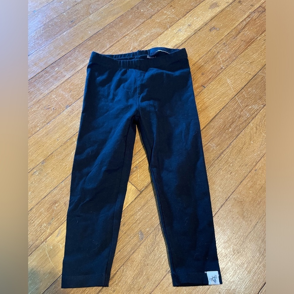 NWOT burts bees baby organic cotton 24M black leggings